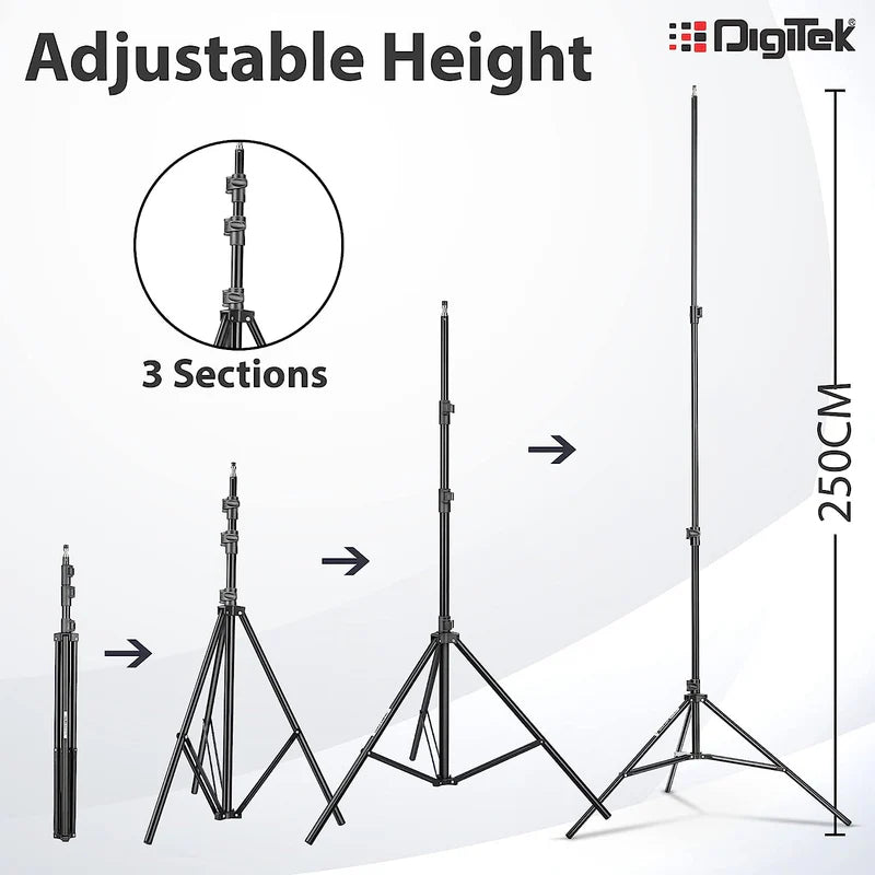 Digitek Lite (DCL-250 WBC) Combo BI Color Continuous LED Light for MAKEUP ARTISTS AND STUDIO
