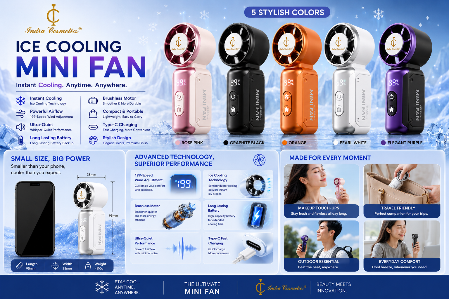 MAKEUP MINI ICE FAN