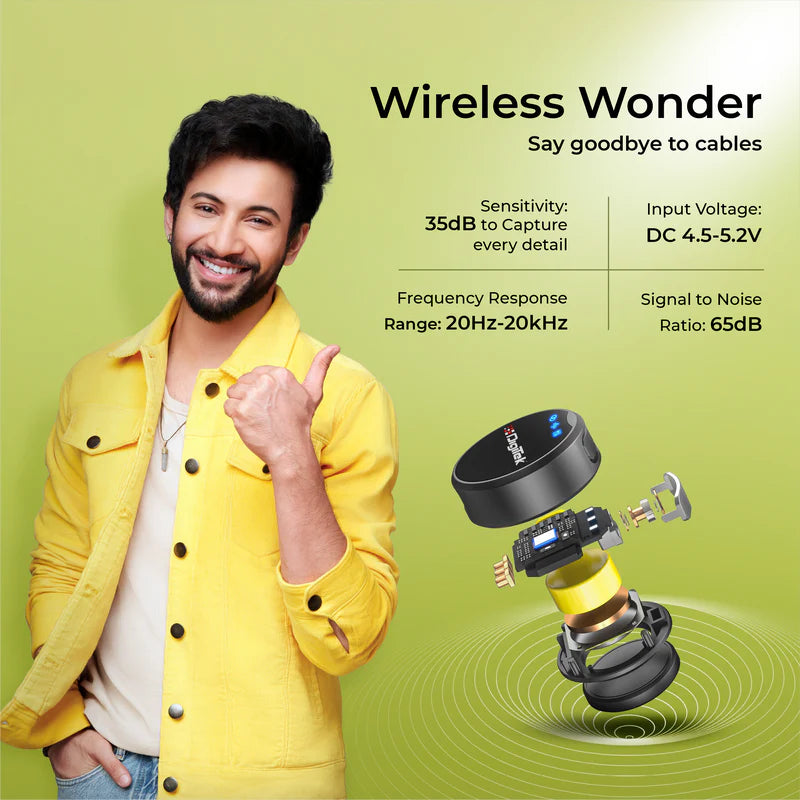 DIGITEK® (DWM-115) 2-in-1 Wireless Microphone