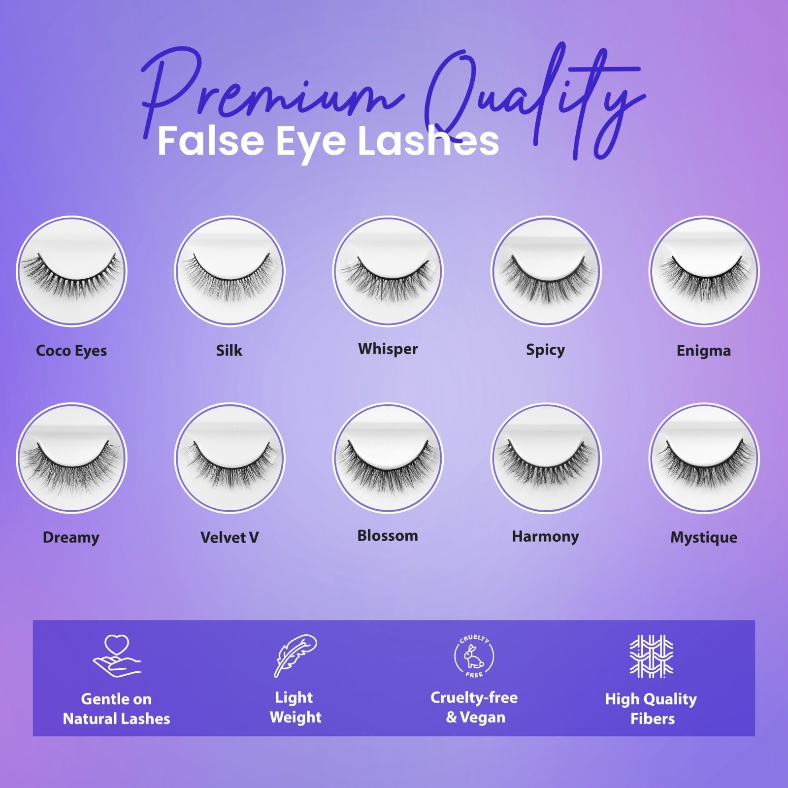 FALSE PARTY MAKEUP EYELASHES