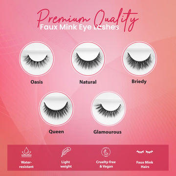 PREMIUM FALSE BRIDAL MAKEUP MINK EYELASHES