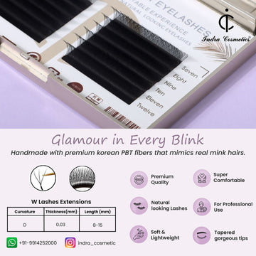 W TYPE EYELASHES EXTENTIONS
