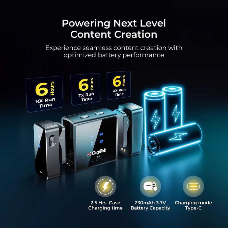 DIGITEK® (DWM-117) 2-in-1 Wireless Microphone